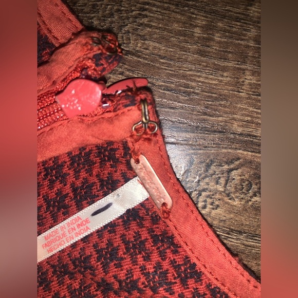 Chic Red plaid Free People Mod Mini Romper in Red / belt loops fall boho revolve - Picture 7 of 10